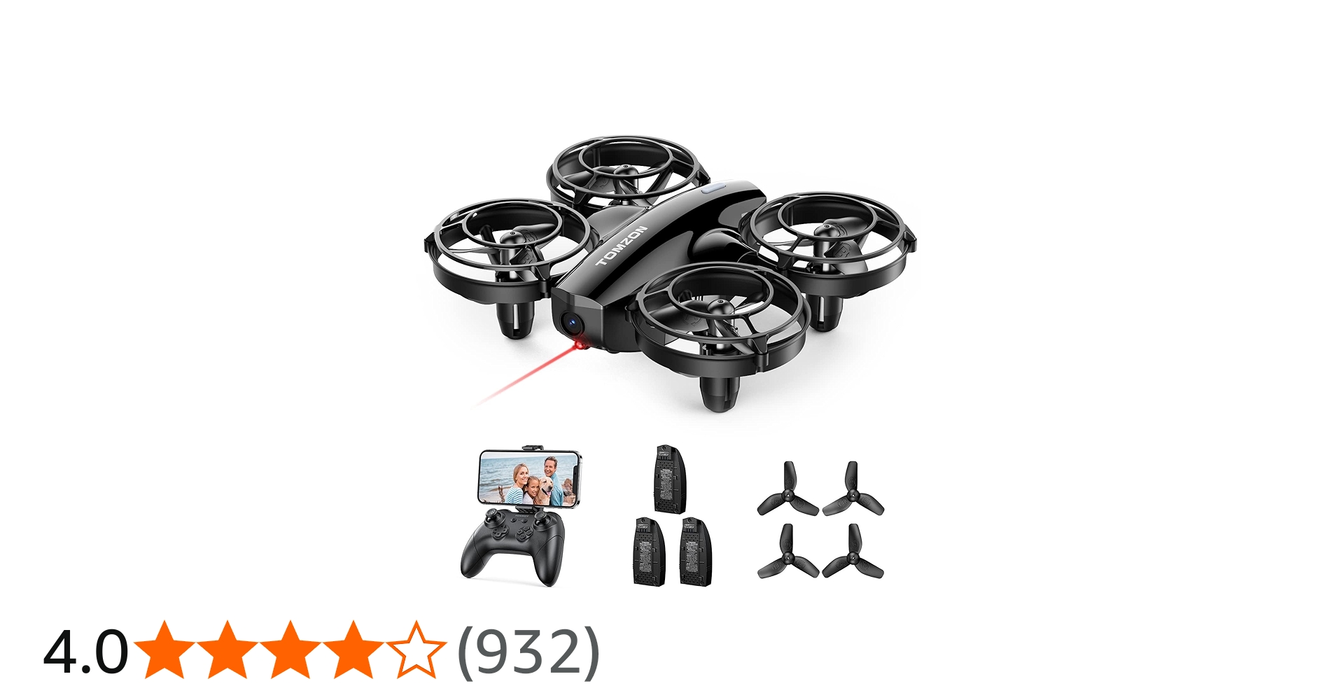 Amazon.co.jp: ドローン 1080Pカメラ付き 24分飛行時間 Tomzon 100g