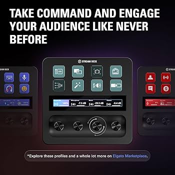 Amazon.com: Elgato Stream Deck +, Audio Mixer, Production Console