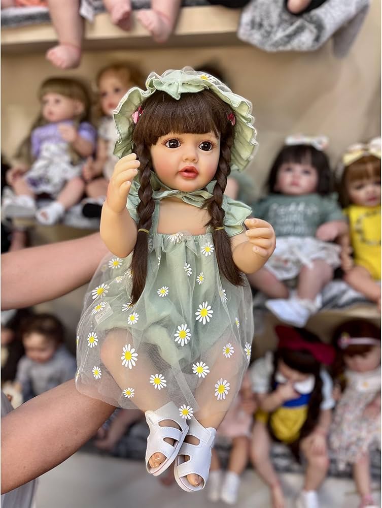 Amazon.co.jp: 21 ''リボーンドール幼児の女の子人形ソフトシリコン