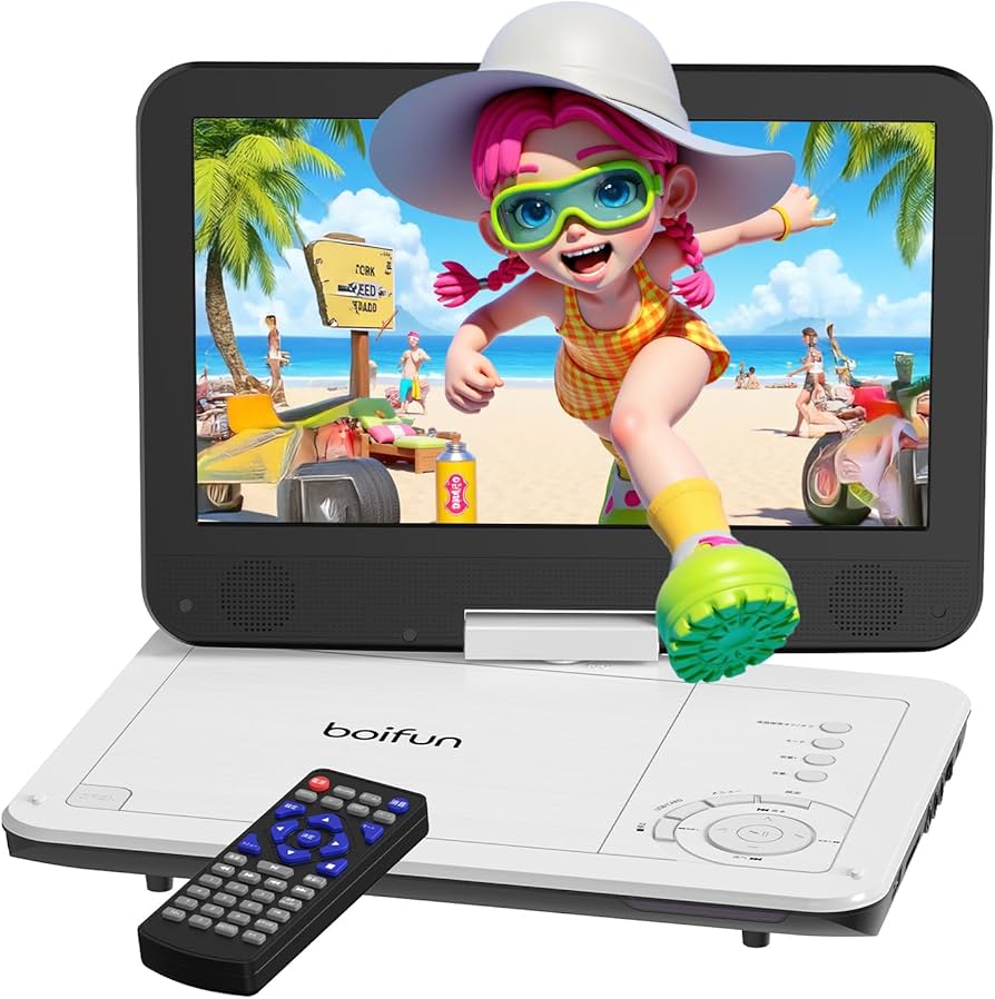 Amazon | 【2026 超軽量】 BOIFUN ポータブルDVDプレーヤー12.5型 ミニ
