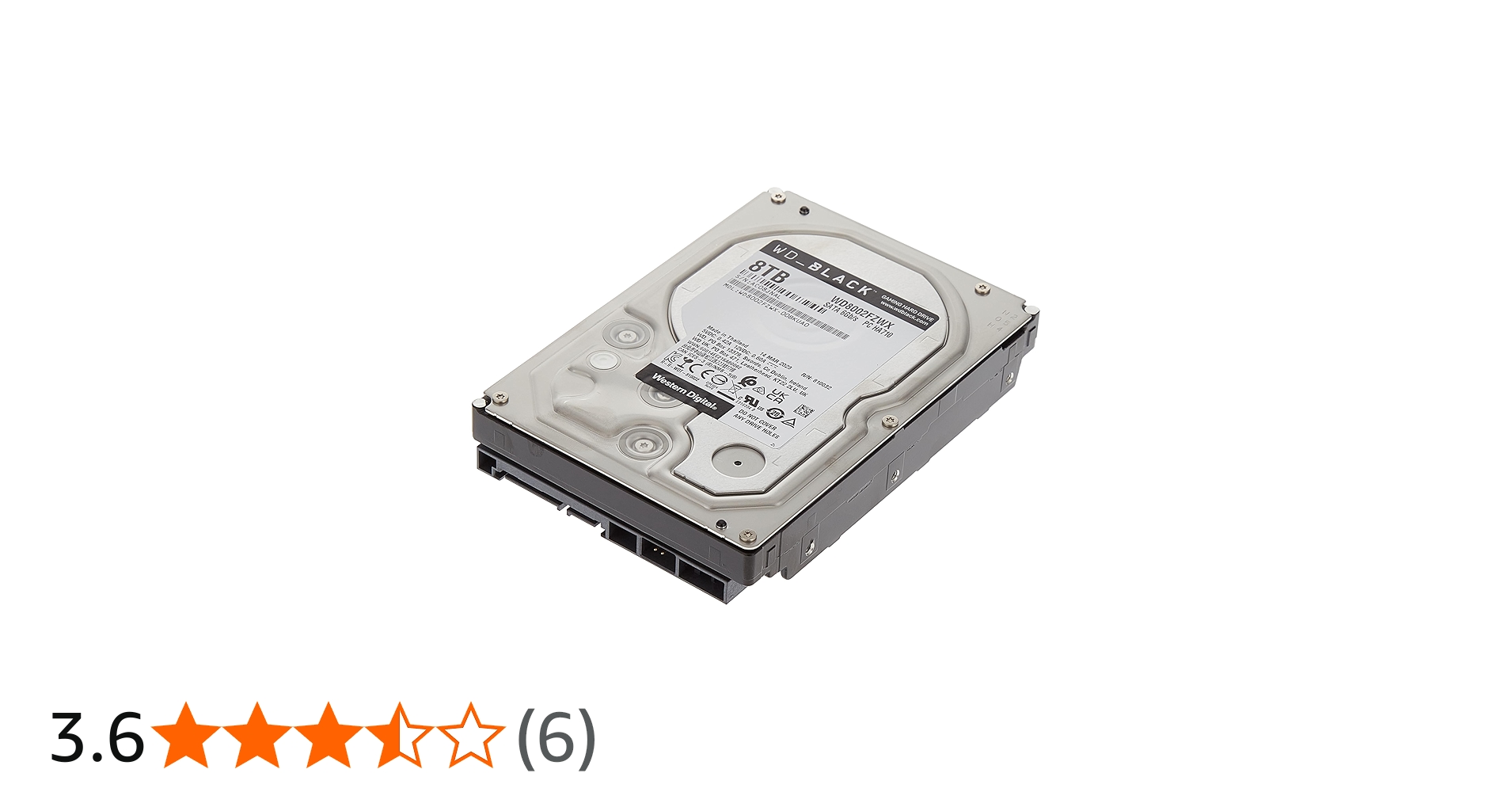 WD_Black HDD 8TB WD8002FZWX (Gaming Internal Hard Drive 3.5
