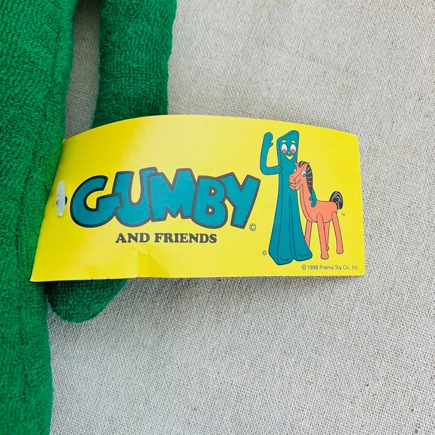 Amazon.co.jp: 当時物／レア タグ付き ガンビー ぬいぐるみ 可動タイプ