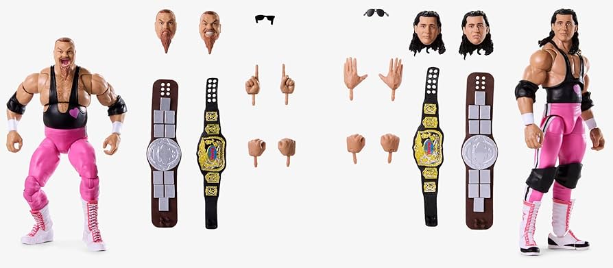 Amazon.com: Mattel WWE Coliseum Collection Hart Foundation Action