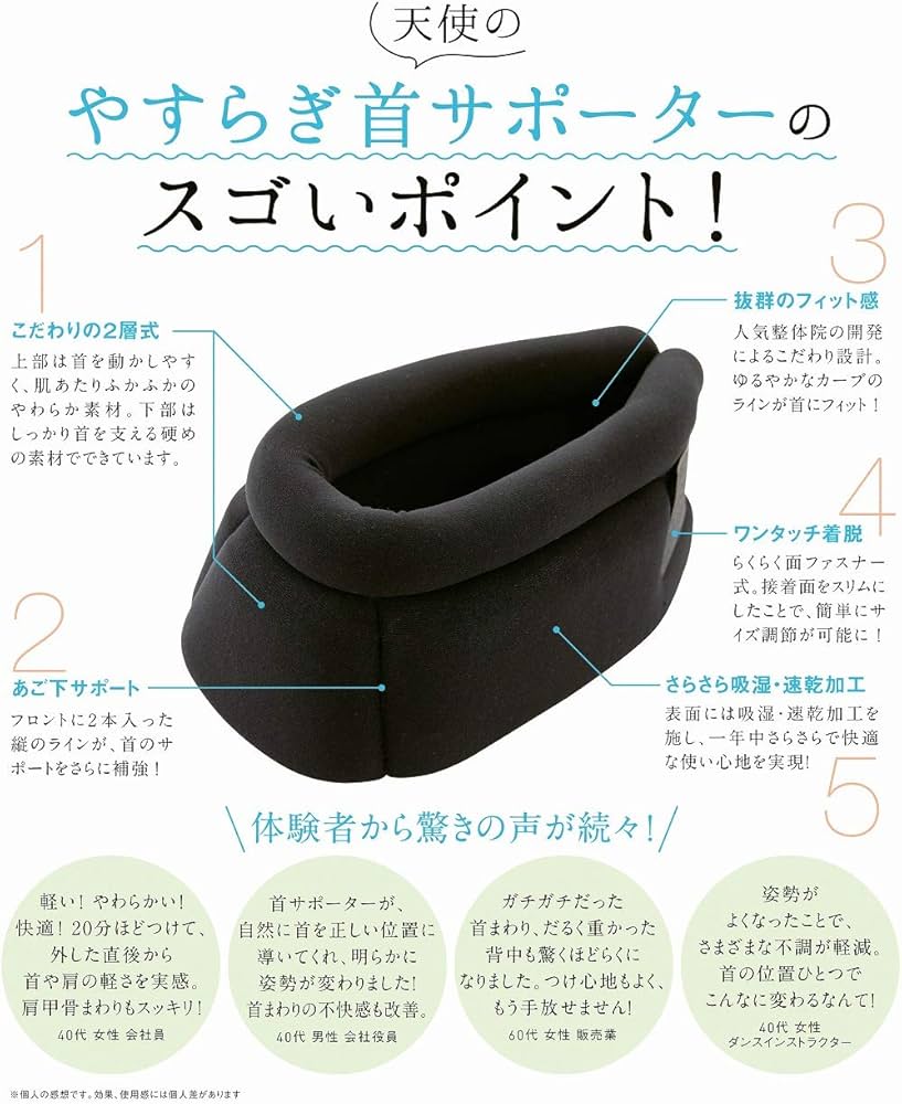 首・肩らくらく! 天使のやすらぎ首サポーター BOOK さらさら快適ver