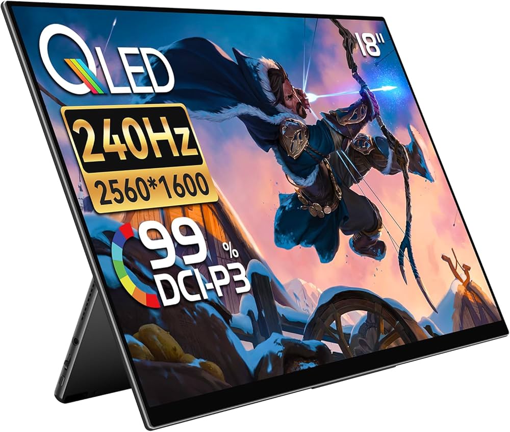 Amazon.co.jp: EHOMEWEI モバイルモニター 18インチ 2.5K WQXGA