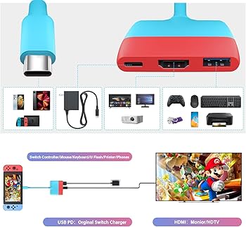 Amazon.com: Battony USB C to HDTV Adapter for Nintendo Switch