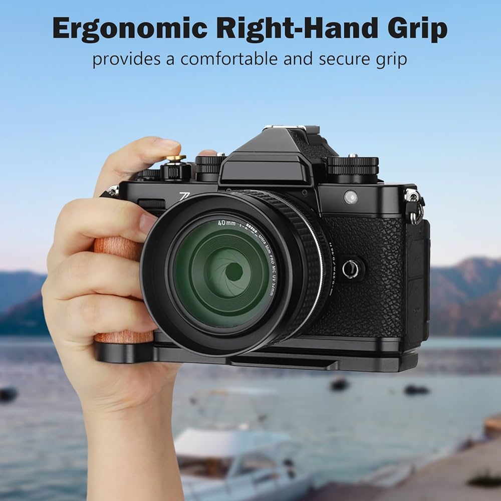 Amazon | Leftfoto Z f 木製ハンドグリップLブラケット Nikon ZFカメラ