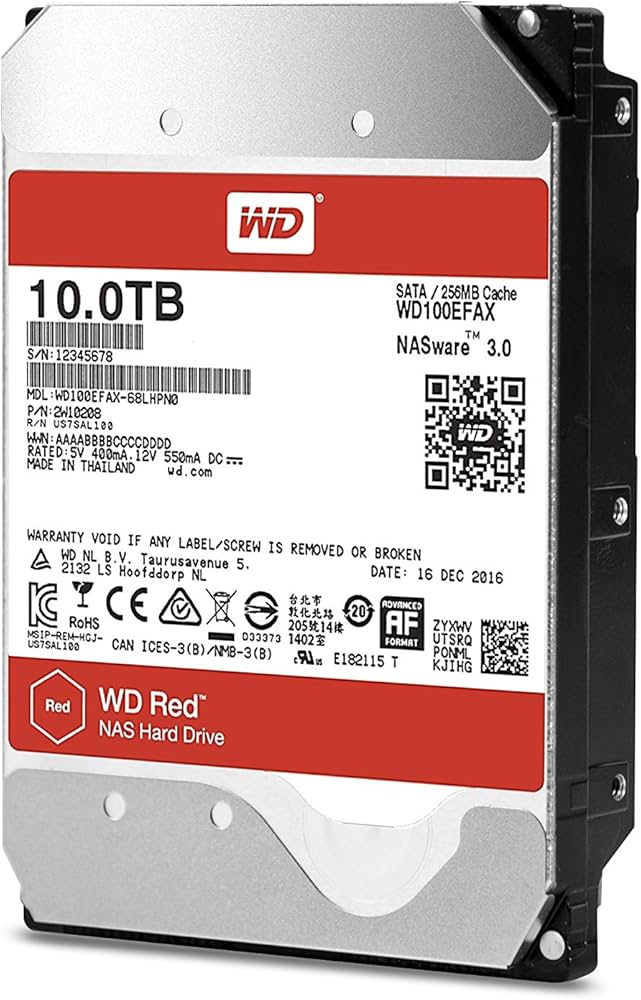 Amazon | Western Digital HDD 10TB WD Red NAS RAID 3.5インチ 内蔵