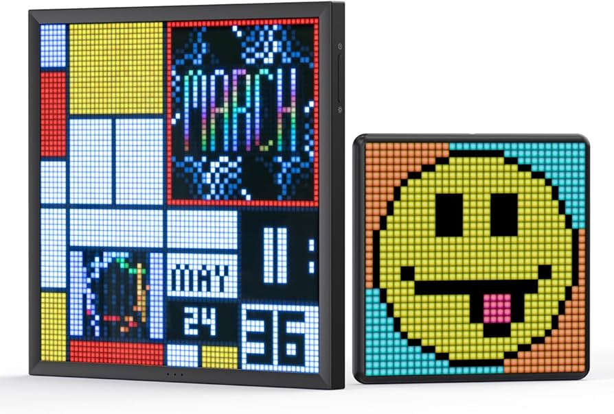 Amazon.com : Divoom Pixoo-64+Pixoo-Max, WiFi Pixel Cloud Digital