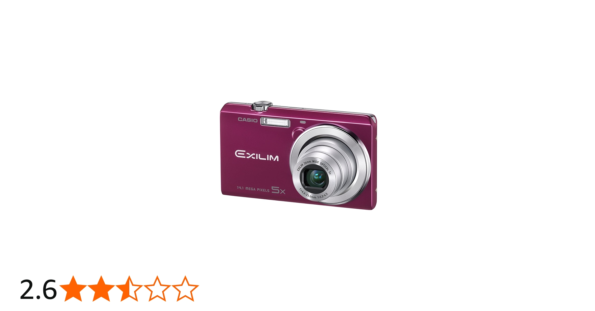 Amazon | CASIO デジタルカメラ EXILIM 1410万画素 5倍 レッド EX