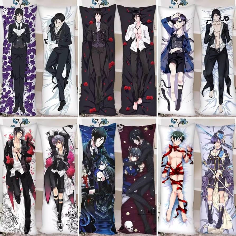 Amazon | 黒執事 抱き枕 クッション セバスチャン シエル葬儀屋 グレル