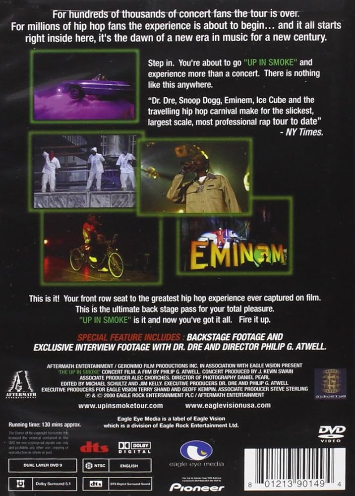 Amazon.com: The Up in Smoke Tour (DTS) : Dr. Dre, Snoop Doggy Dogg