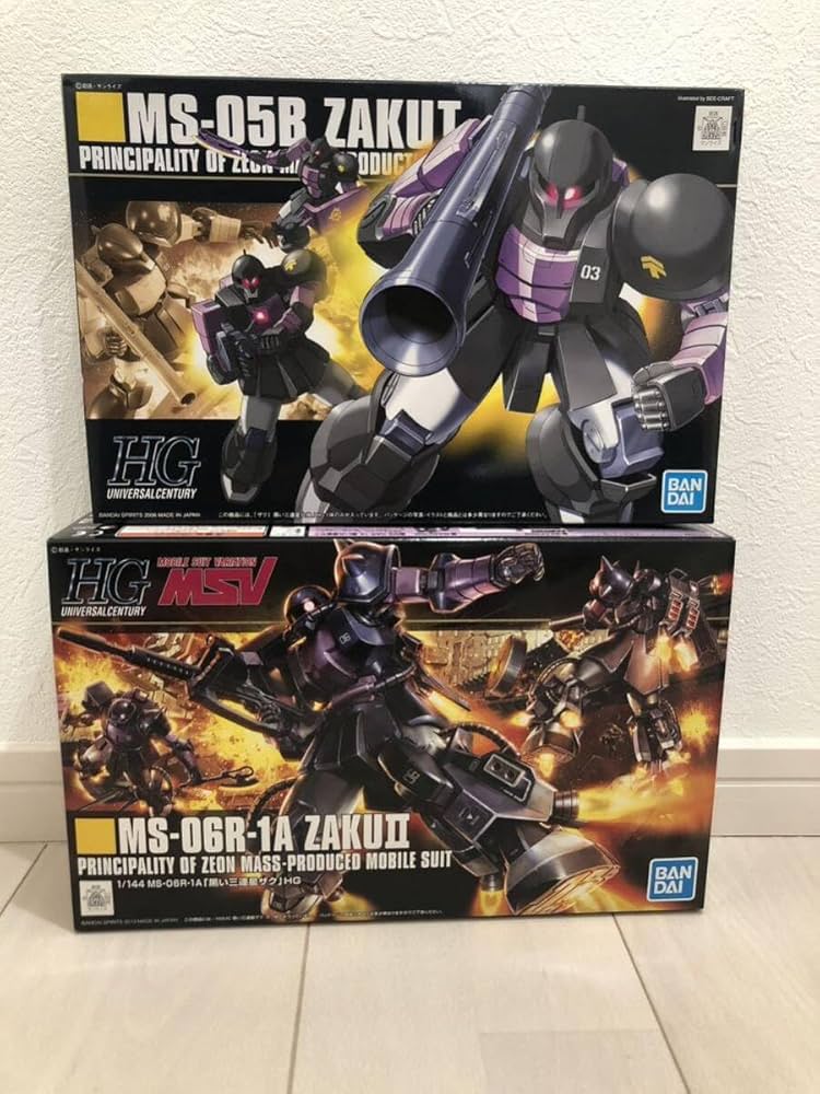 Amazon | 未開封！HGUC 1/144 ザクI 黒い三連星仕様 HG MS-06R-1A 黒い
