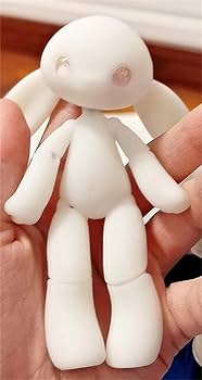 Amazon.co.jp: BJDドール うさぎ 擬人化 人外 異型 動物 派生人形 ミニ