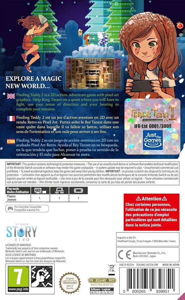 Amazon.com: Finding Teddy 2 Definitive Edition Just Limited Switch