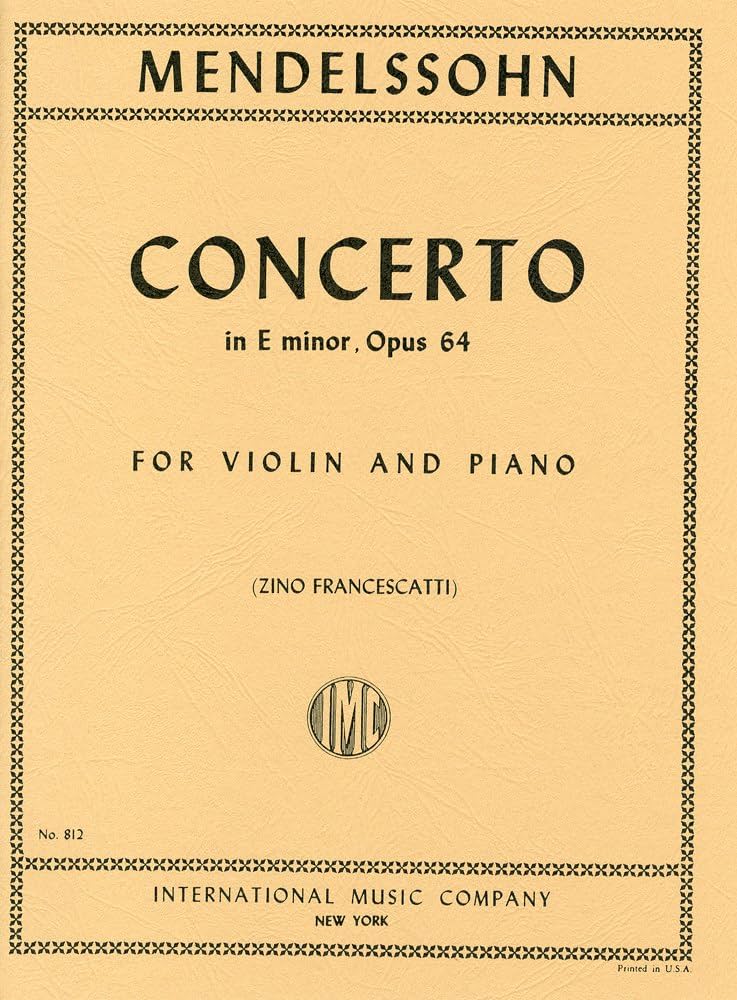 メンデルスゾーン: バイオリン協奏曲 ホ短調 Op.64/フランチェス