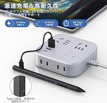 Amazon | Surface用タッチペン、4096筆圧傾き感知、消しゴム/右