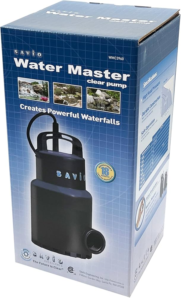 Amazon.com: Savio Water Master Clear 3960 GPH Submersible Pond