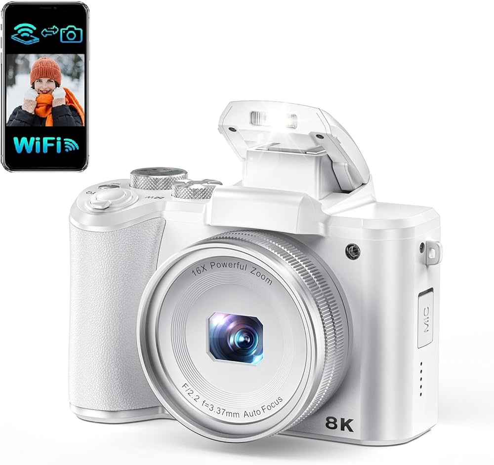 Amazon | 8K デジカメ 8800万画素 スマホに送れる デジタルカメラ