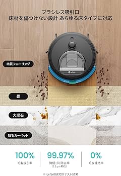 Amazon | Lefant M330 Pro ロボット掃除機【水拭き両用 3Dマッピング