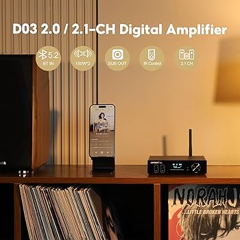 Amazon.com: AIYIMA D03 Bluetooth 5.0 DAC Amplifier 150 Watt x 2