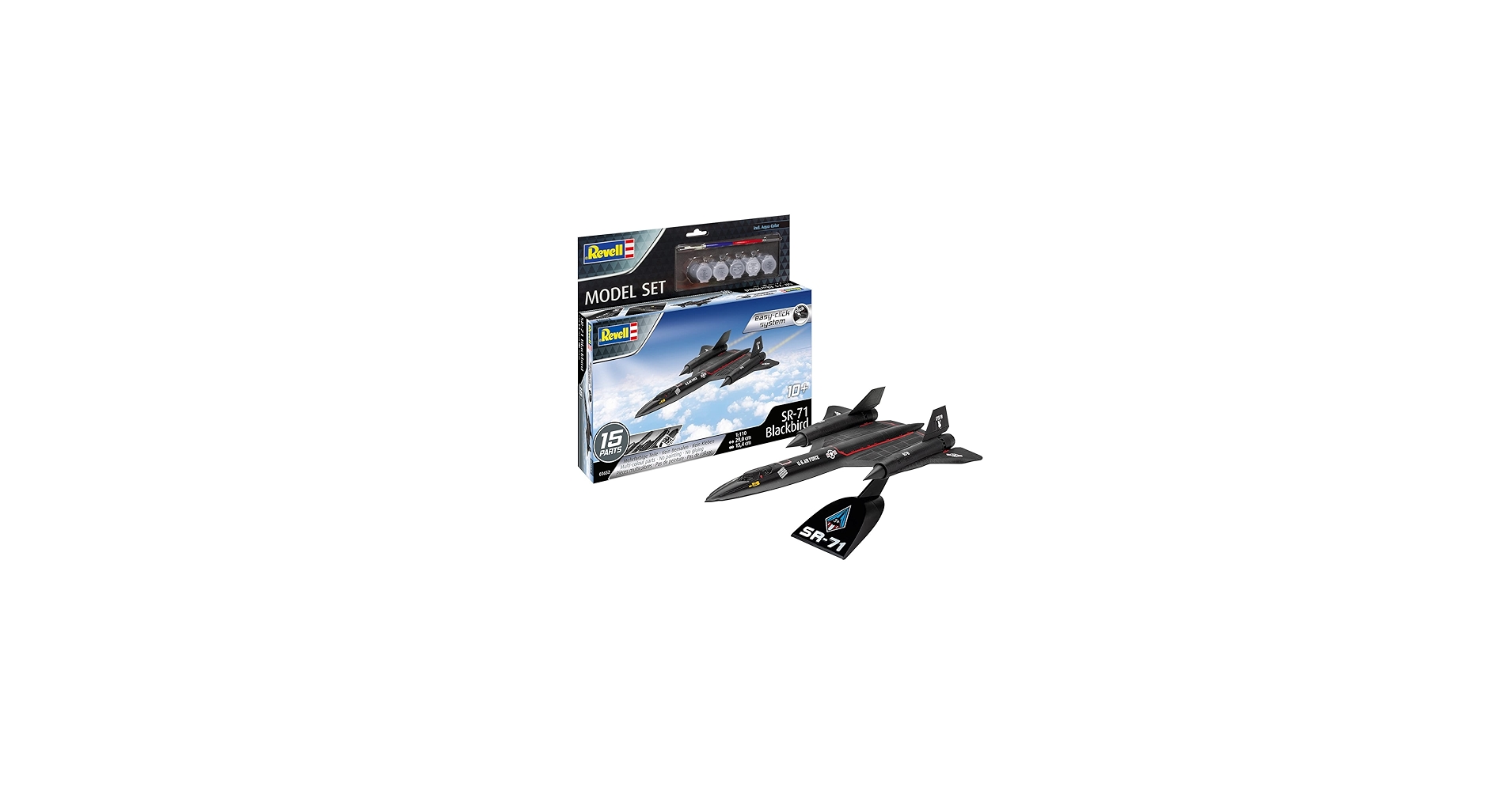Amazon.com: Revell Easy-Click Model Set 63652 Lockheed SR-71