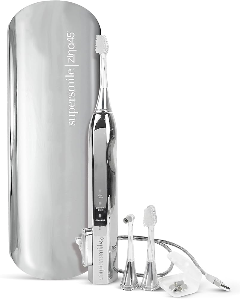 Amazon.com: Supersmile Zina45™ Deluxe Sonic Pulse Toothbrush