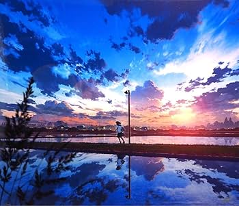 Amazon.co.jp: 真作□mocha 版画 ミクスドメディア 夕凪 直筆サイン