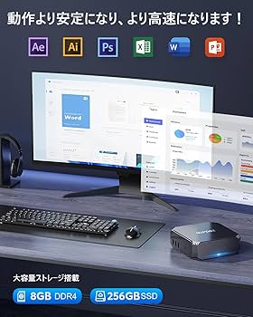 Amazon.co.jp: ミニpc n100 高速動作 mini pc n100 最大3.4GHz 4C4T