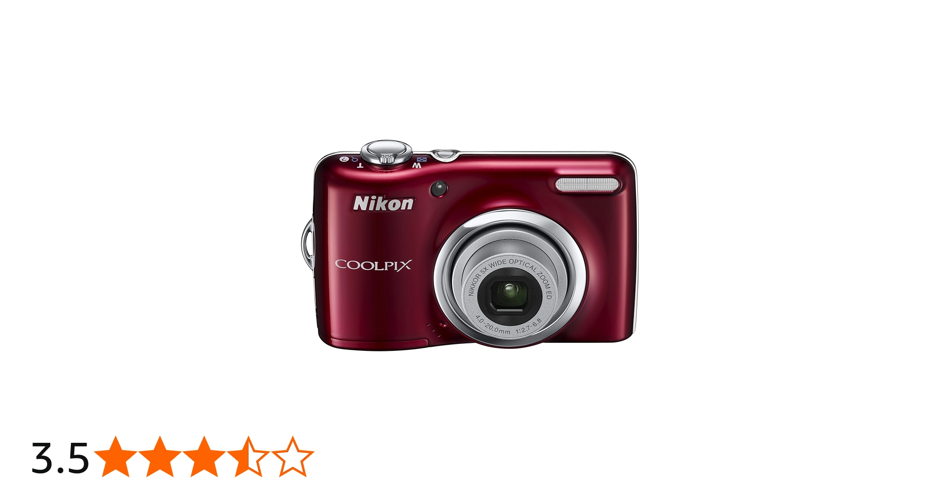 Amazon | NikonデジタルカメラCOOLPIX L23 レッド L23RD | コンパクト 通販