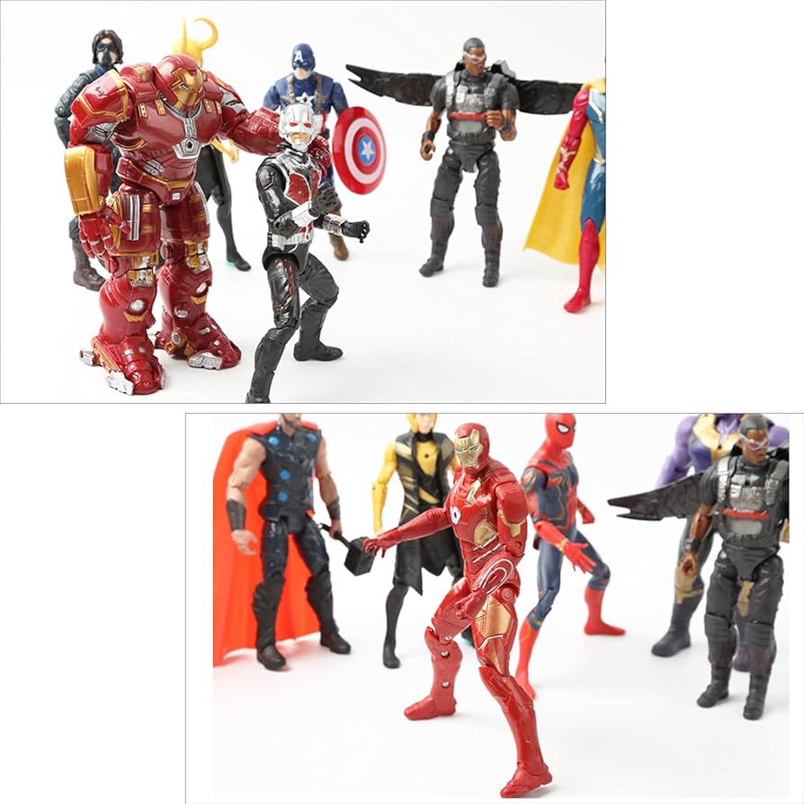 Amazon.co.jp: 【7体】-アベンジャーズ アクションフィギュア - PVC製