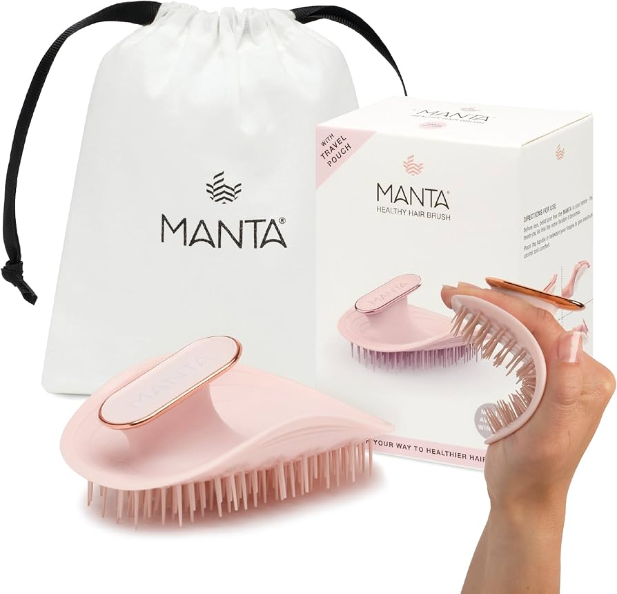 Amazon | MANTA(マンタ) ヘアブラシ オリジナル ピンク ブラシ