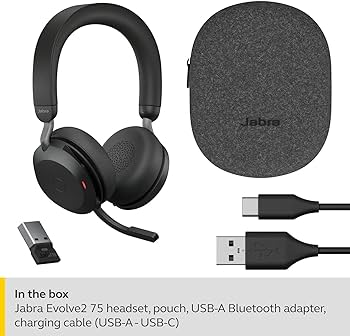 Amazon.co.jp: Jabra Evolve2 75 USB-A MS Stereo Black : 家電＆カメラ