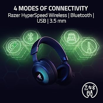 Amazon.com: Razer Kraken V4 Pro Wireless Gaming Headset: OLED