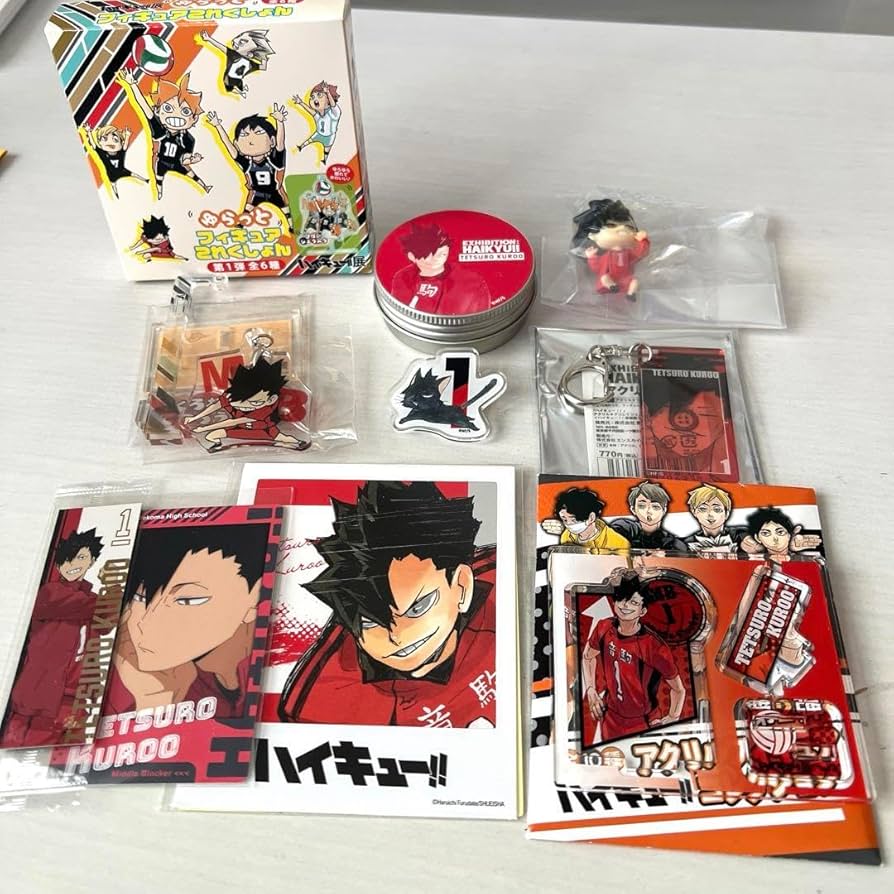 Amazon.co.jp: ハイキュー 黒尾鉄朗 グッズ9点セット 0N9JO : おもちゃ
