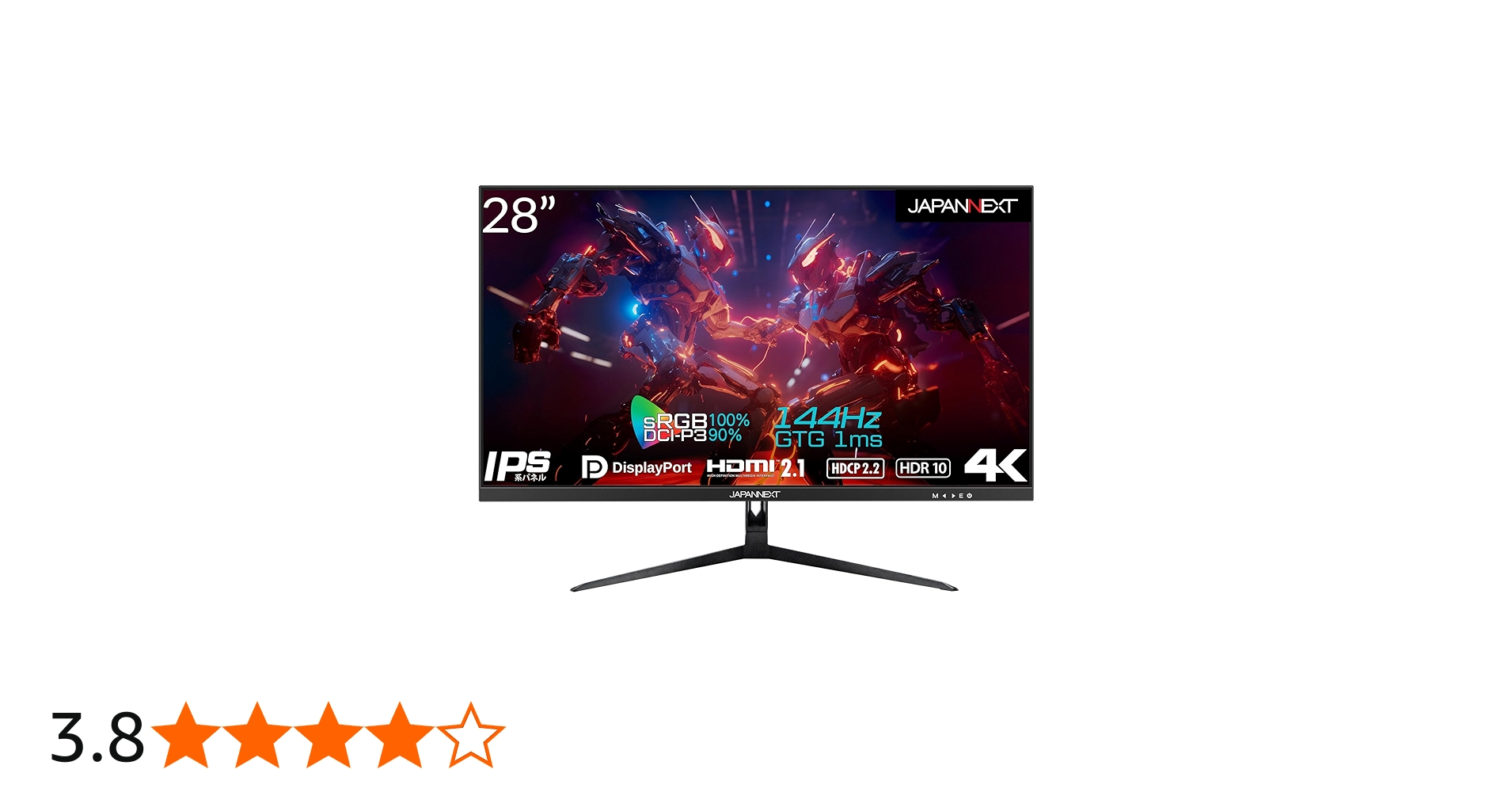 Amazon.co.jp: JAPANNEXT 28インチ ゲーミングモニター 144Hz 1ms 4K