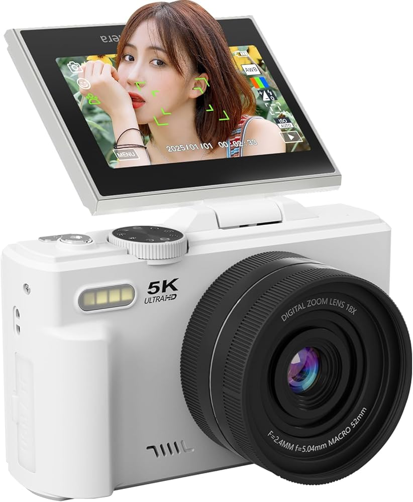 Amazon | AiMike 5K デジカメ スマホに送れる デジタルカメラ WIFI転送