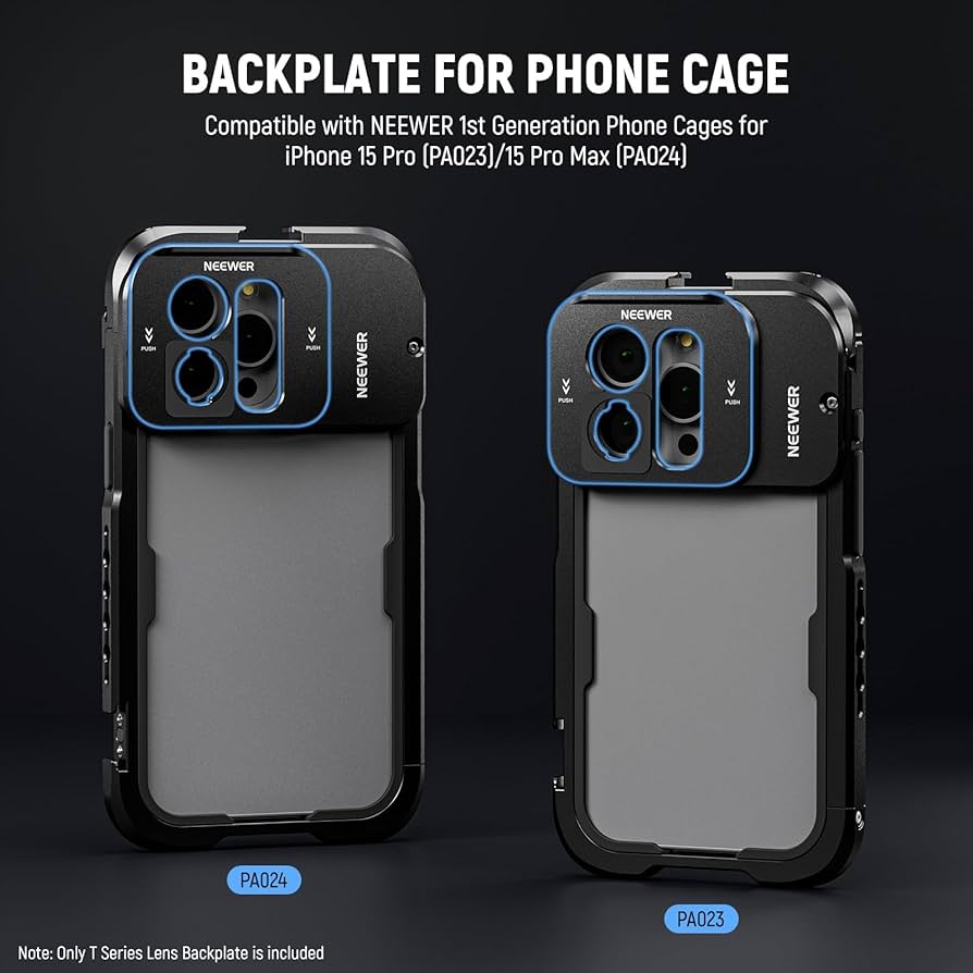 Amazon.com: NEEWER T Series Lens Backplate for iPhone 15 Pro and