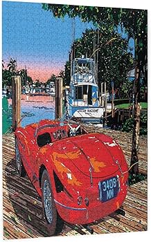 鈴木英人 500ピース ジグソーパズル 赤いキャデラック鈴木英人 500