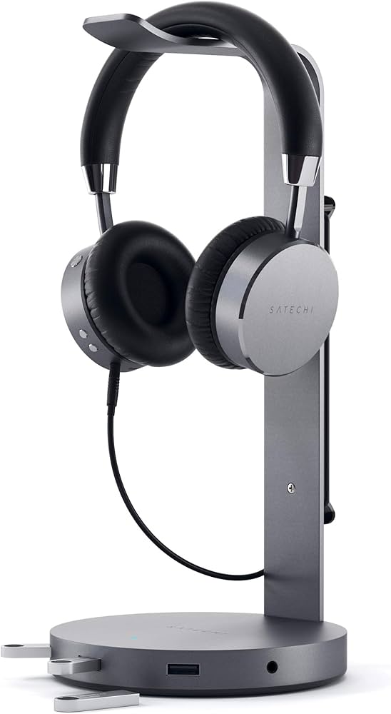 Amazon.com: Satechi Aluminum USB Headphone Stand Holder with 3 USB
