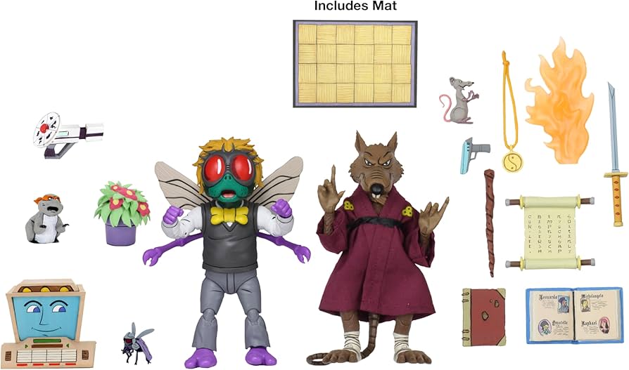 Amazon | NECA - 置物 TMNT Tortues Ninja Cartoon - 2パック