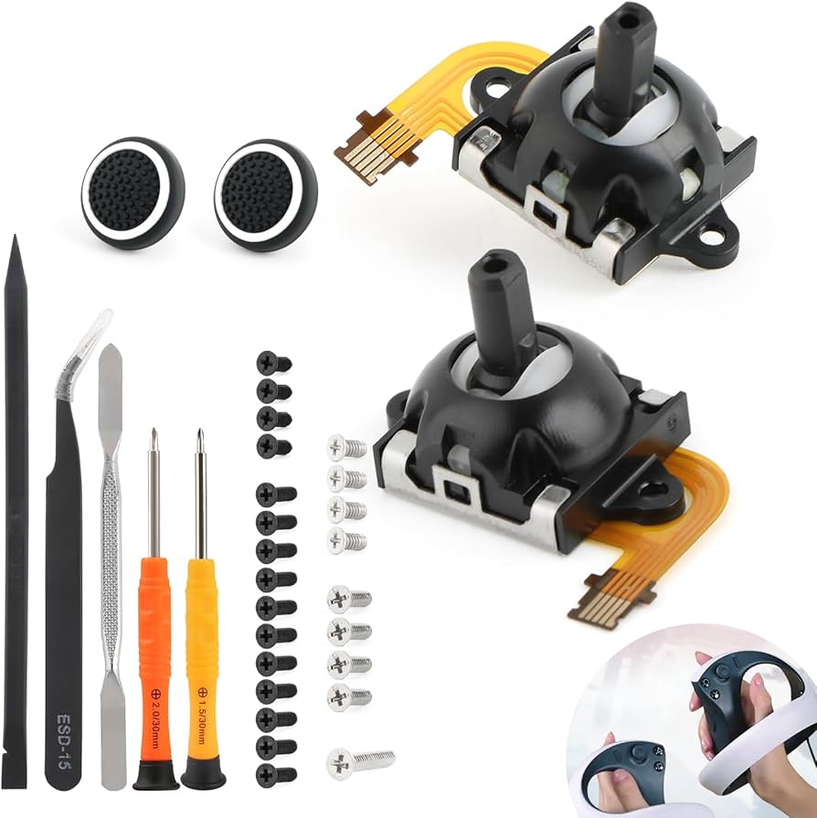 Amazon.com: Left/Right Joysticks for PS VR2 Hall Effect Joystick