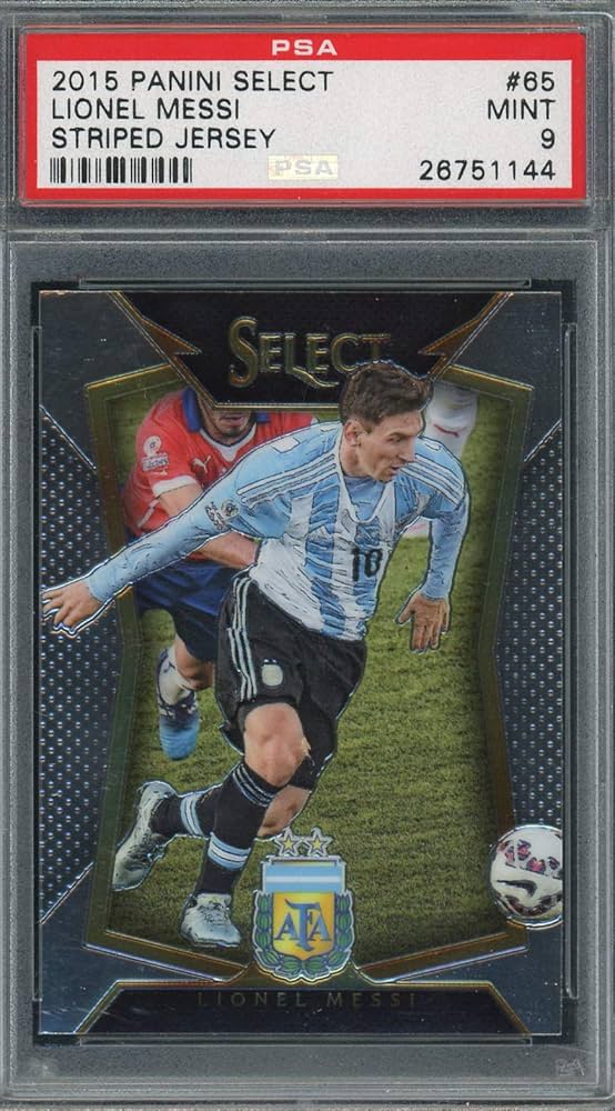 Amazon.com: Lionel Messi 2015 Select Soccer Card #65 – PSA 9 Mint