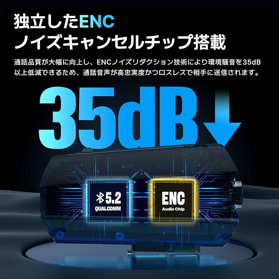 Amazon | TNICER バイク インカム T4X インカム ENCノイズキャンセル