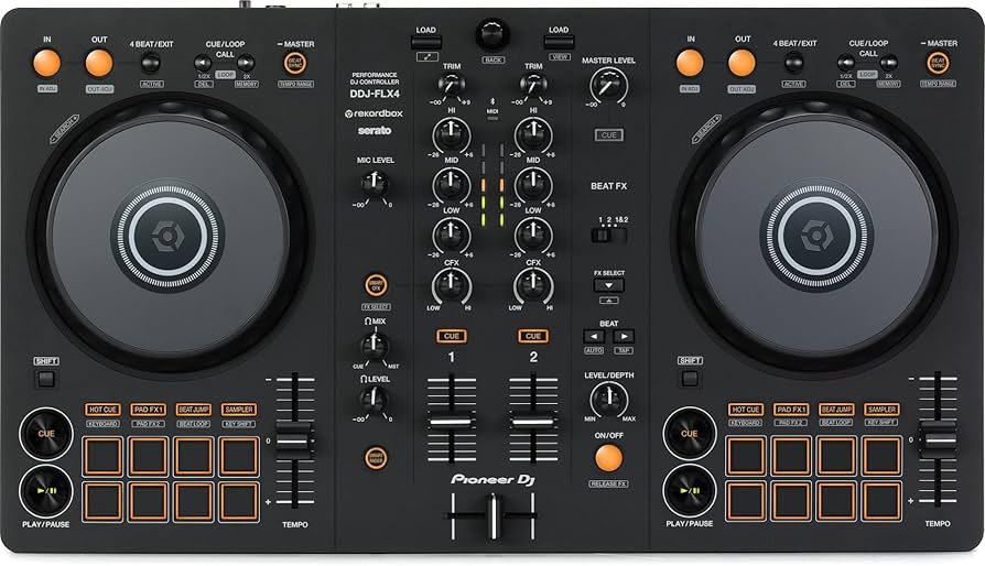 Amazon.com: Pioneer DJ DDJ-FLX4 2-deck Rekordbox and Serato DJ