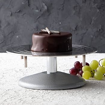 Amazon｜遠藤商事 業務用 デコ回転台 24cm 本体18-8ステンレス 土台