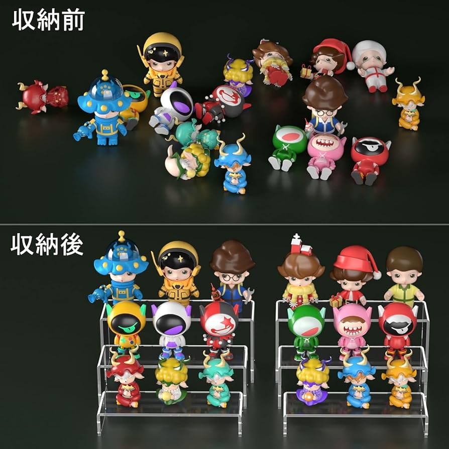 Amazon.co.jp: XMSSAA 展示台 透明アクリル ディスプレイスタンド コの