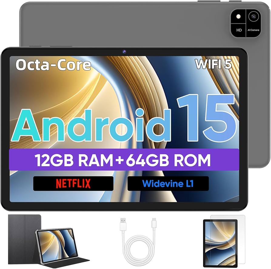 Amazon.com : Android Tablet, 10 inch Android 15 Tablet with Octa