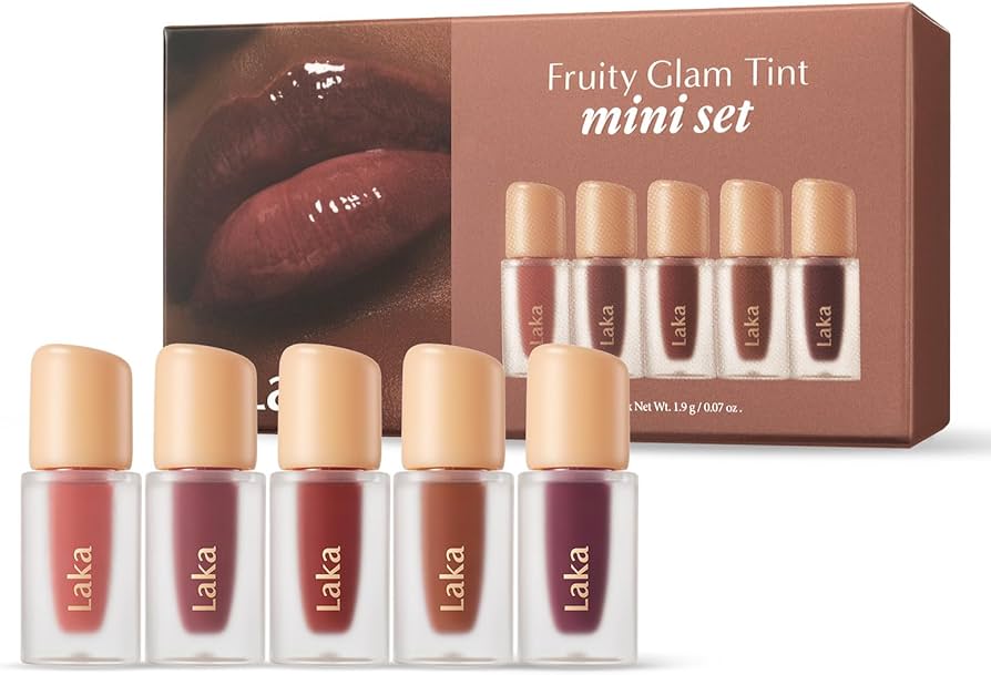 Amazon | Laka Fruity Glam Tint ミニセット、女性用リップティント