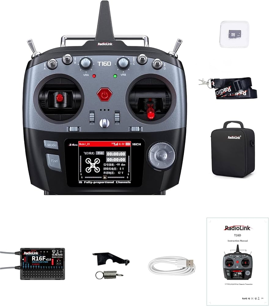 Amazon.co.jp: 【RadioLink 正規品】T16Dプロポセット 2.4GHz 完全比例